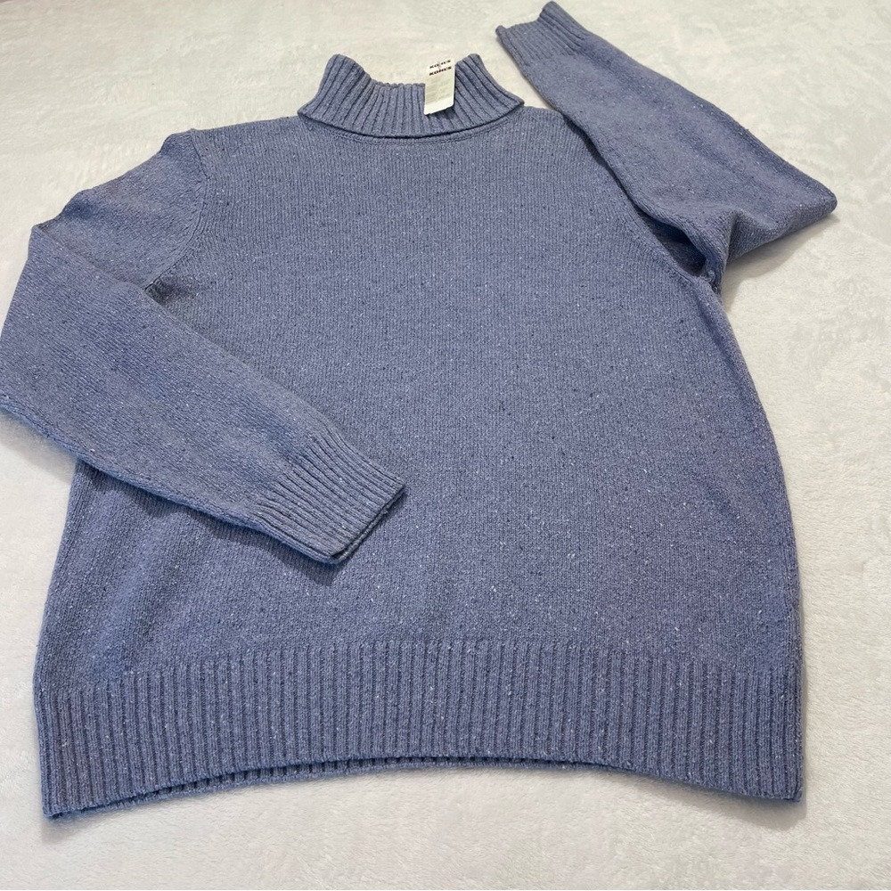 CROFT &  BARROW SIZE XL Women's Blue Turtleneck Sweater